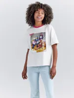 Wrangler x Barbie™ and Friends Girlfriend Ringer Tee White