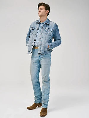 Vintage-Inspired Cowboy Cut Regular Fit Jeans Worn