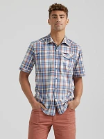 Wrangler ATG™ Men's Cedar Zip Pocket Plaid Shirt Rustic