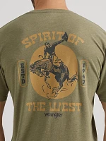 Men's Back Graphic T-Shirt Deep Lichen Green