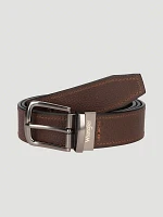 Men's Reversible Engraved Belt Black