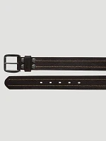 Men's Pebble Grain Leather Belt Brown