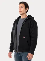 Men's Sherpa Lined Workwear Jacket Black