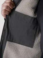 Wrangler® Workwear Sherpa Lined Shirt Jacket Charcoal