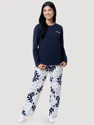 Women's Floral Sleep Set Blue