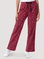 Women's Printed Sleep Set Red