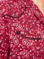 Women's Paisley Sleep Shirt Red