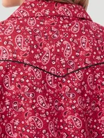 Women's Paisley Sleep Shirt Red