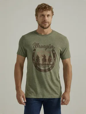 Men's Riders Graphic T-Shirt Sage Green