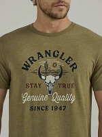 Men's Stay True Graphic T-Shirt Burnt Olive