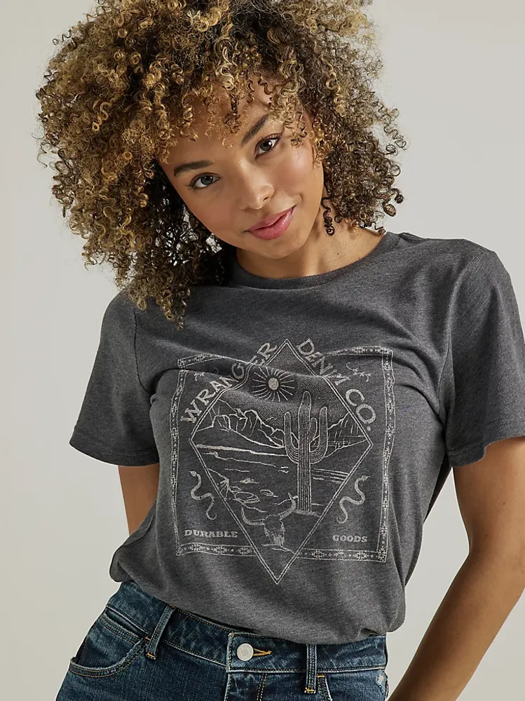 Women's Desert Tippy Tee Charcoal