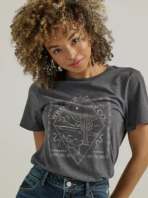 Women's Desert Tippy Tee Charcoal