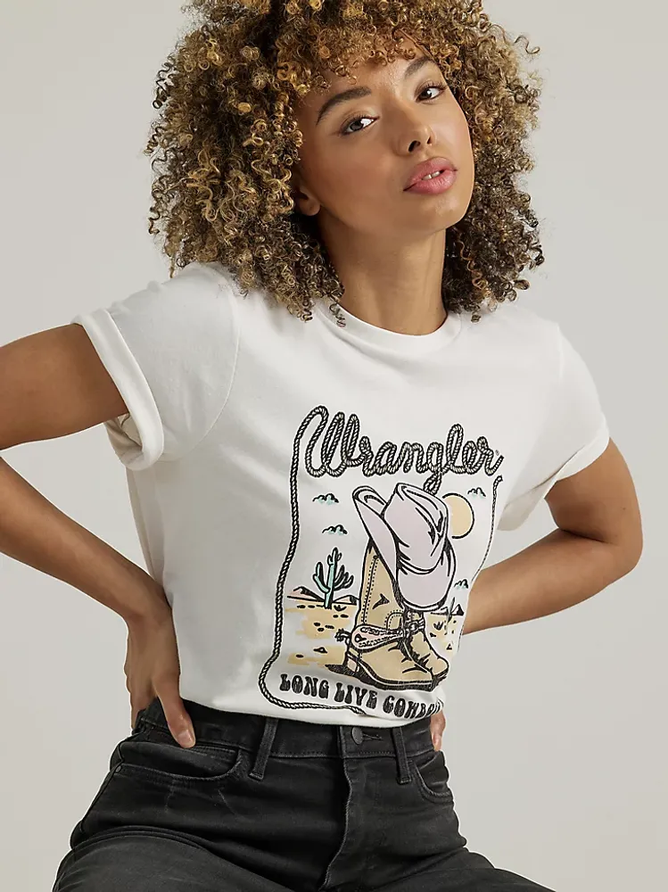 Women's Long Live Cowboys® Tee Marshmallow