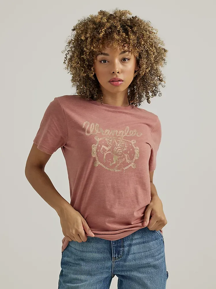 Wrangler Women's Wrangler® Cowgirl Tee Withered Rose