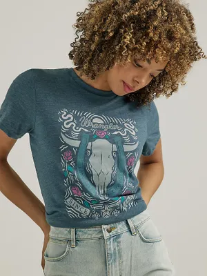 Women's Lucky Steer Tee Midnight Navy