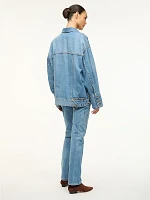 Wrangler + STAUD The Biggest Jean Jacket Mid Blue