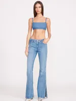 Wrangler + STAUD The Bikini Jean Mid Blue