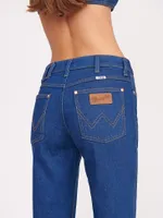 Wrangler + STAUD The Bikini Jean Dark Rinse