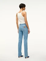 Wrangler + STAUD The Straight Cut Jean Mid Blue