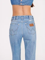 Wrangler + STAUD The Straight Cut Jean Mid Blue