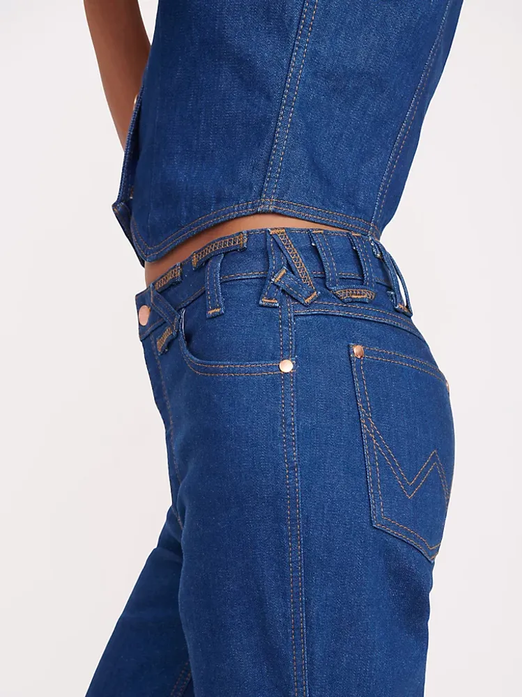 Wrangler + STAUD The Straight Cut Jean Dark Rinse