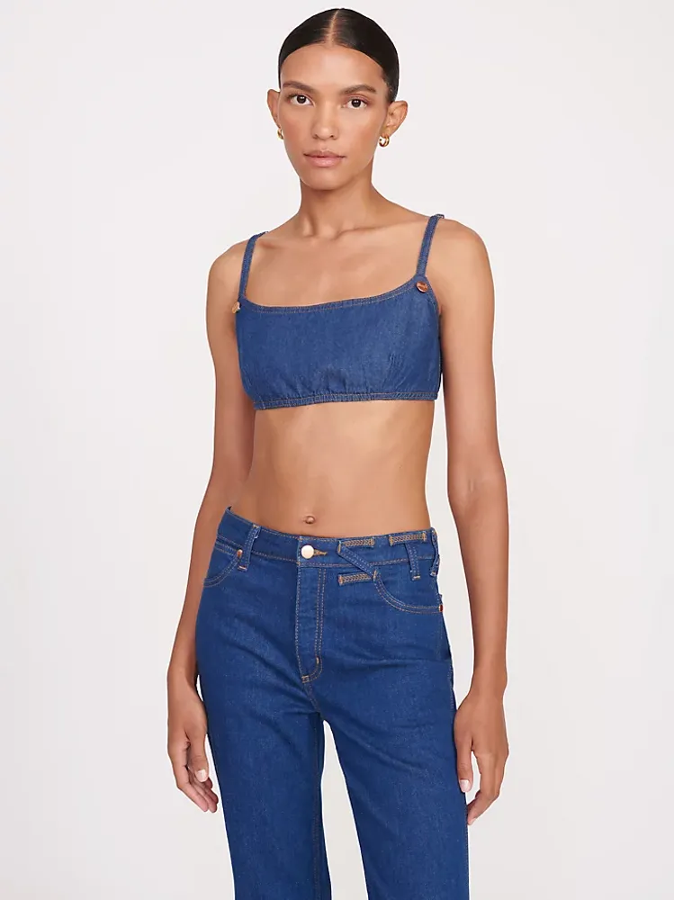 Wrangler + STAUD The Straight Cut Jean Dark Rinse
