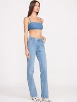 Wrangler + STAUD The Jean Bikini Top Mid Blue