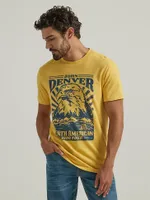 John Denver Graphic T-Shirt Ochre Yellow