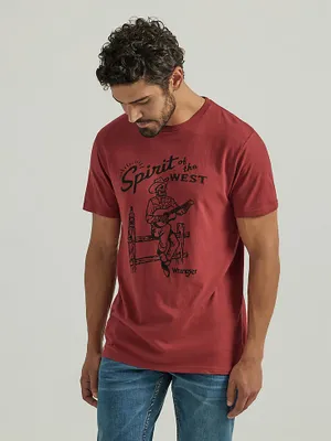 Spirit of the West Graphic T-Shirt Brick Red