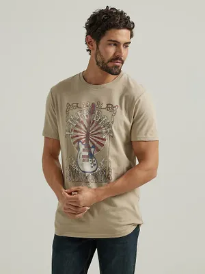 Fender Logo Graphic T-Shirt Trenchcoat Brown