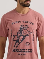 Men's Bucking Horse Graphic T-Shirt Withered Rose Heather