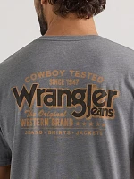 Men's Wrangler Back Graphic T-Shirt Graphite Heather