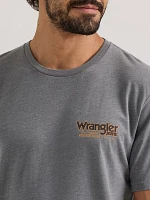 Men's Wrangler Back Graphic T-Shirt Graphite Heather