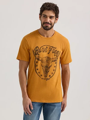 Men's Wrangler Born Free Graphic T-Shirt Thai Curry Heather