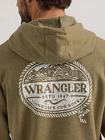 Men's Rope Frame Logo Pullover Hoodie Burnt Olive