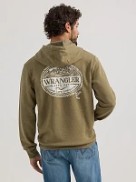 Men's Rope Frame Logo Pullover Hoodie Burnt Olive