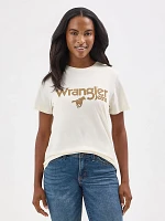 Women's Wrangler Kabel Logo Reg Fit Tee Antique White