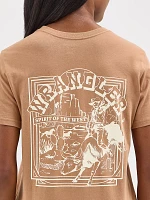 Women's Wrangler Western Back Graphic Reg Fit Tee Tobacco Road