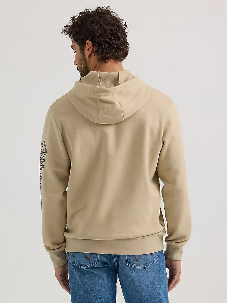 Men's Wrangler® Rope Logo Hoodie Trench Coat Heather