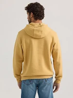 Men's Wrangler Front Animal Logo Pullover Hoodie Pale Gold