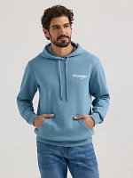 Men's Desert Cacti Wrangler Logo Pullover Hoodie Medium Blue