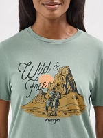 Women's Wrangler Southwestern Graphic Regular Fit Tee Willd Lily