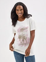 Women's Wrangler Western Graphic Boyfriend Tee Marshmallow