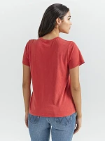 Women's Wrangler Long Live Cowboys® Reg Fit Tee Salsa