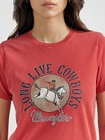 Women's Wrangler Long Live Cowboys® Reg Fit Tee Salsa