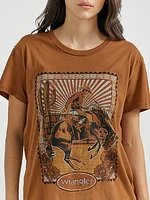 Women's Wrangler Western Graphic Boyfriend Tee Toffee