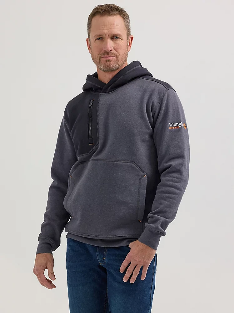 Wrangler® FR Flame Resistant Knit Hoodie Blue Nights