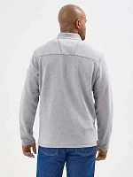 Wrangler® FR Flame Resistant Quarter Zip Pullover Grey Heather