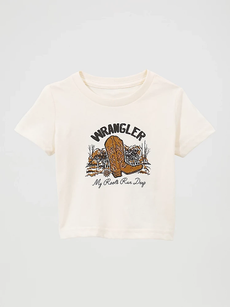 Little Girl's Logo Graphic Tee Marshmallow