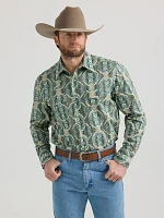 Men's Checotah® Long Sleeve Western Snap Printed Shirt Mossy Geo